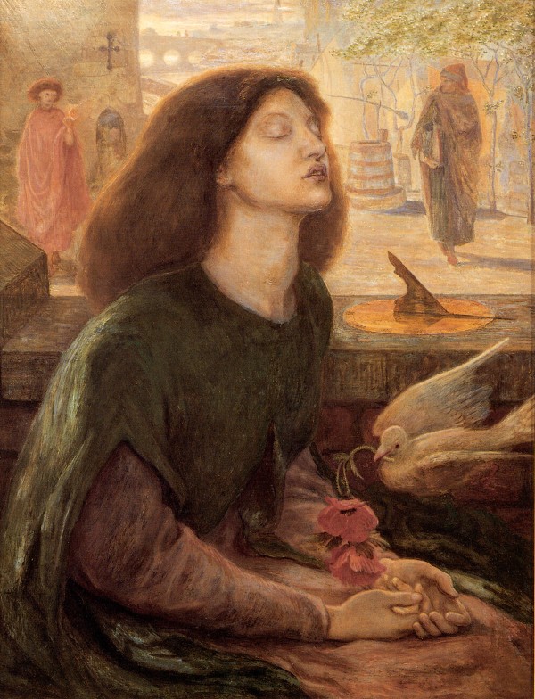 Beata Beatrix lighted by Dante Gabriel Rossetti